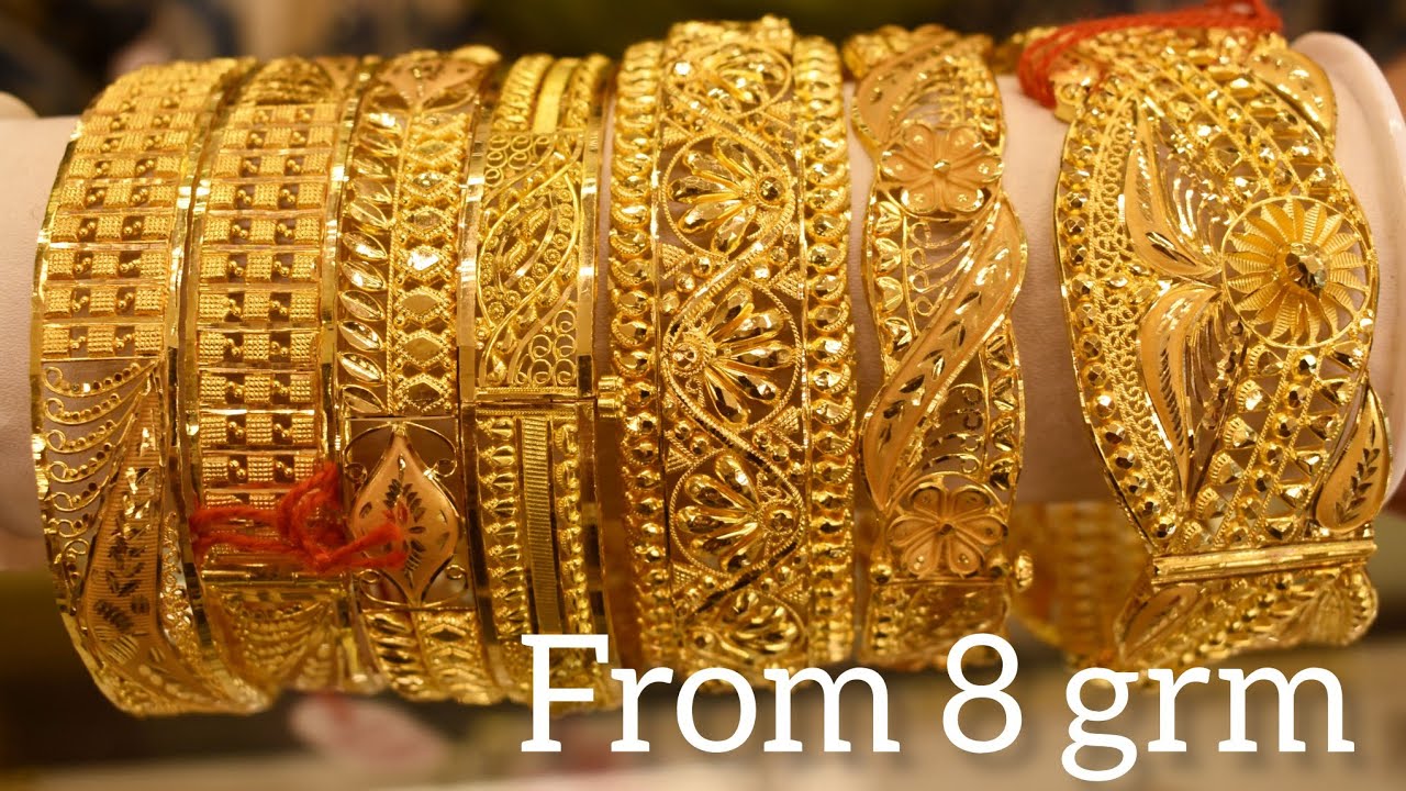Gold Chur Collection2023||Light Weight Gold Bangles Collection 2023||From 7grm