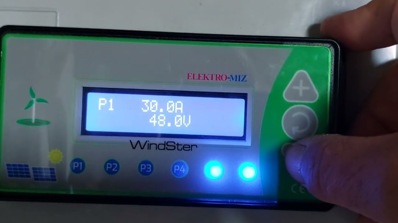 Turbina wiatrowa ma już nowy sterownik i anemometr. Nowe możliwości.