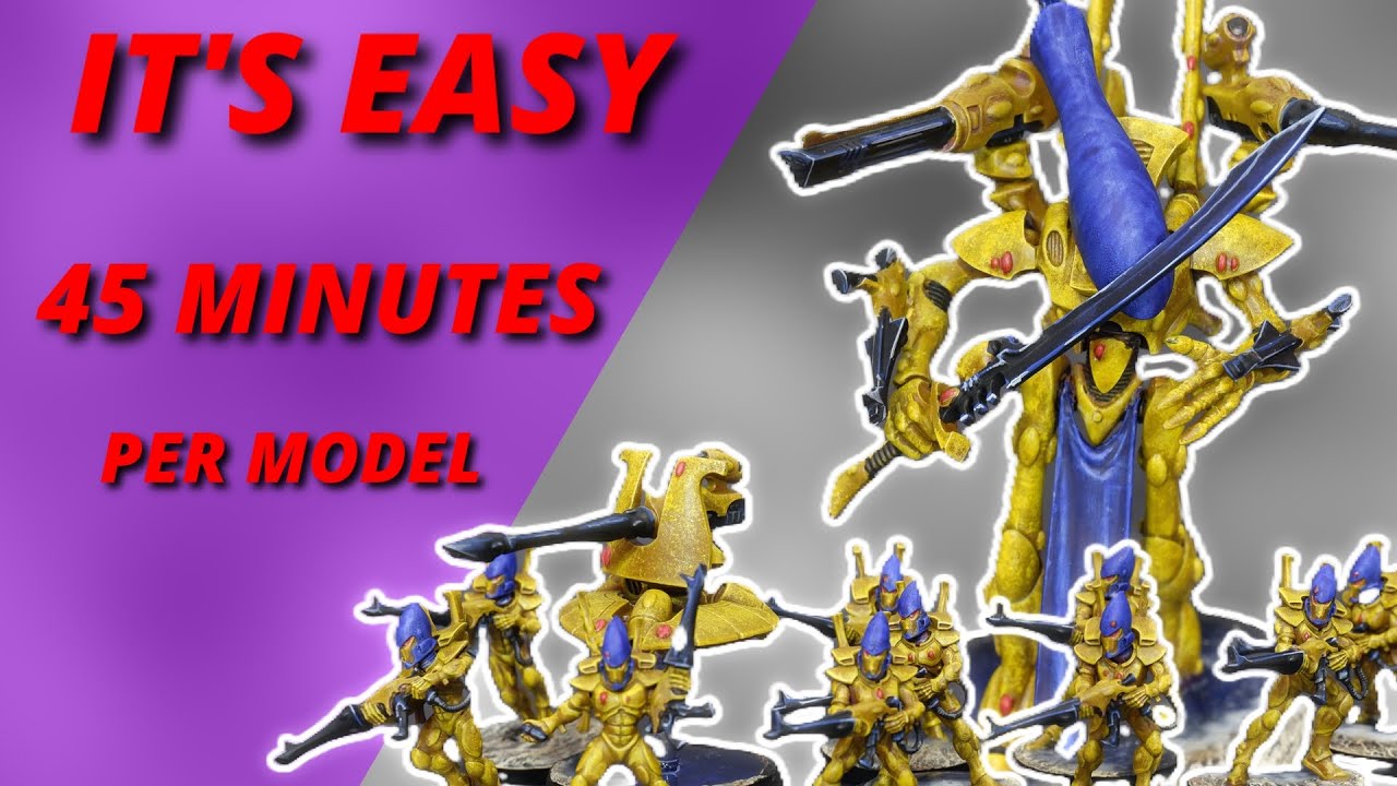 Painting an Aeldari Combat Patrol in 3 Days - How To Speed Eldar