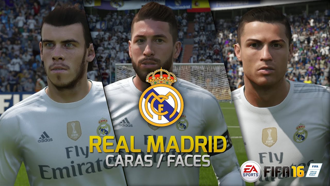 FIFA16 DEMO | Real Madrid FIFA16 Faces - Caras FIFA16 Real Madrid