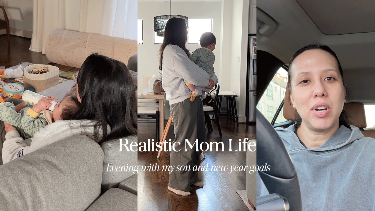 Realistic Mom Life: Evening with my son, bedtime routine, and goal setting