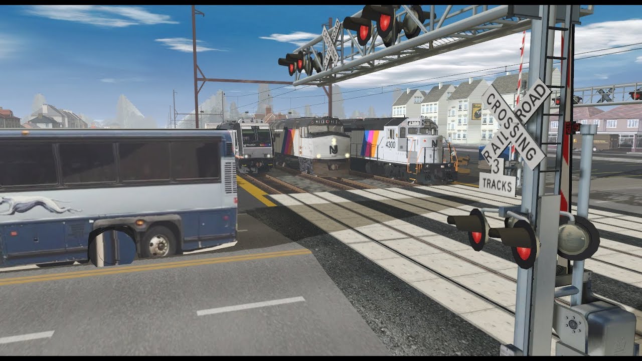 Trainz Railfanning Pt 18: NJ Transit, North Jersey Coast Line, CNJ, Railroad Crossings w/ Time-Outs