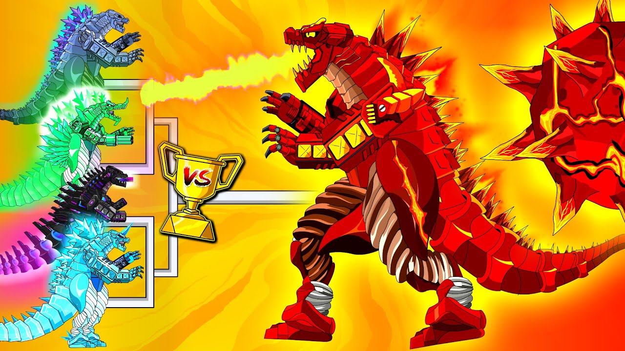 Transformer Tank: HELL GODZILLA VS all GODZILLA