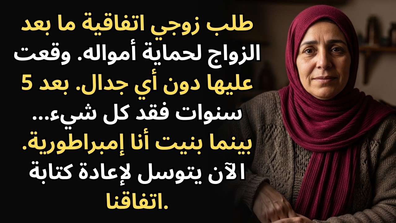 أجبرني زوجي على توقيع 