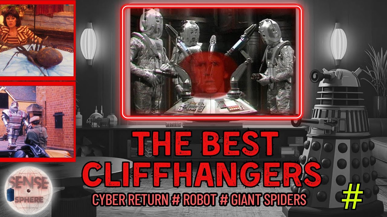DOCTOR WHO CLIFFHANGERS: BEST AND WORST: CYBERMEN:ROBOT:SPIDERS:PERTWEE: BAKER PETER DAVISON: DALEKS
