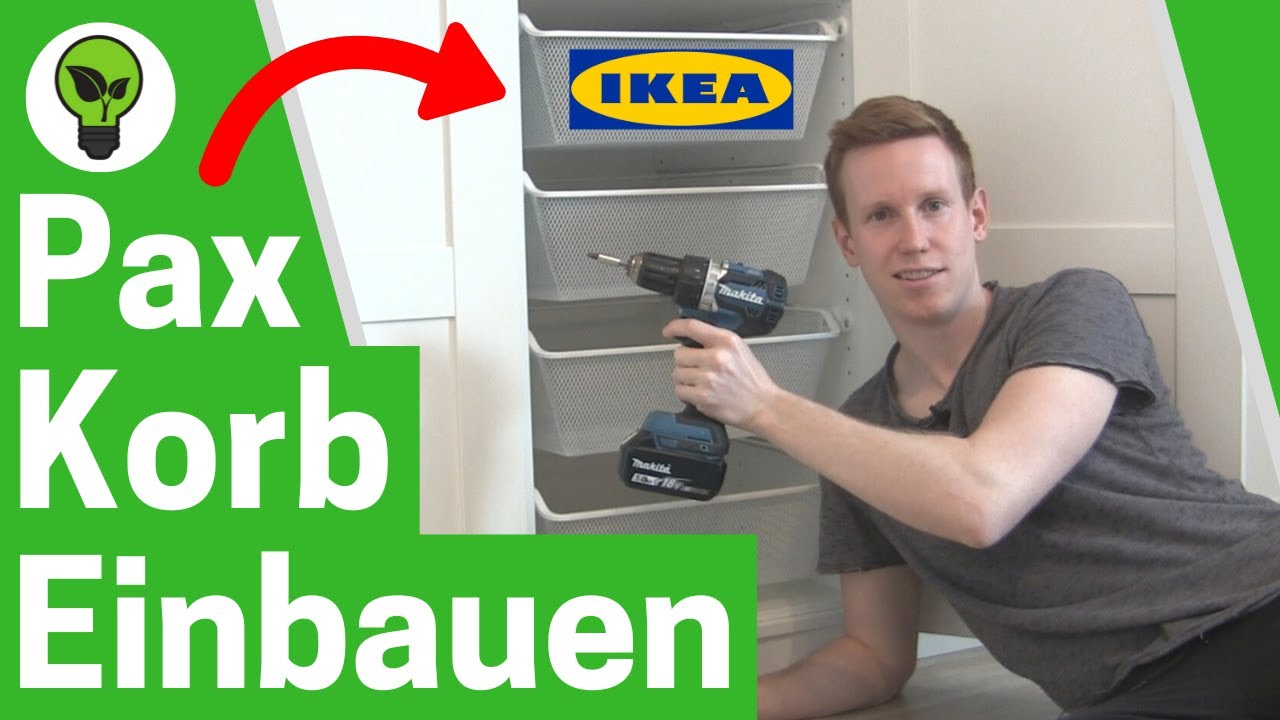 IKEA Pax Netzdrahtkorb Einbauen ✅ GENIALE ANLEITUNG: Wie Komplement Drahtkorb für Schrank Montieren?