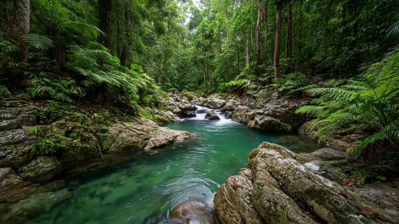 Smooth River Sound Sleep Ambience with Steady Flow Creating Peaceful Sleep Atmosphere