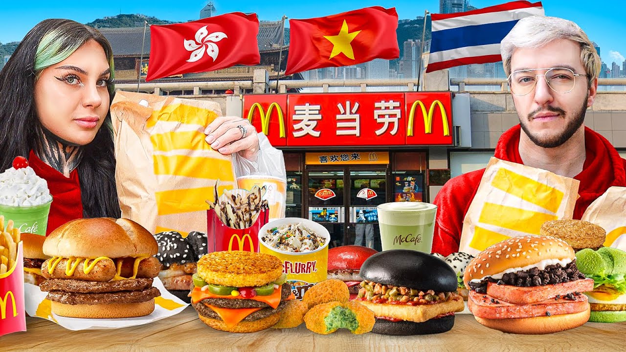 WIELKI TEST AZJATYCKIEGO MCDONALD'S 🍔(Chiny, Tajlandia, Wietnam)