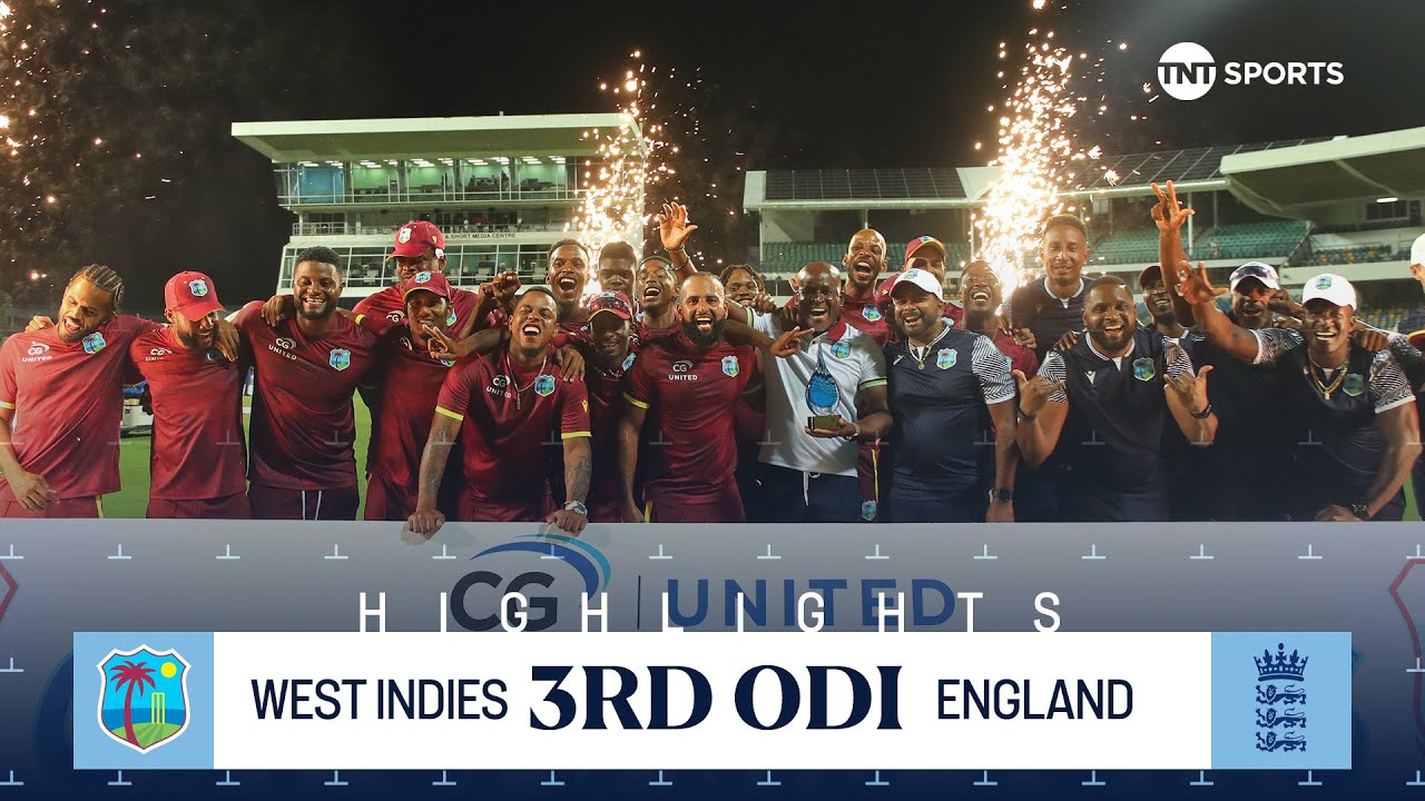 West Indies vs England 3rd ODI 🏏 | Glory as West Indies win the series 2-1 | TNT Cricket Highlights