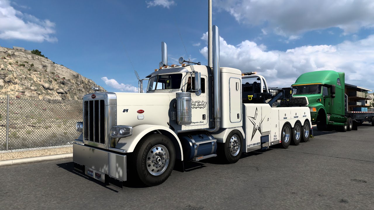 Peterbilt 388 (Twin Steer Tow Truck) - Heavy Rescue Wrecker - American Truck Simulator - ATS 2K