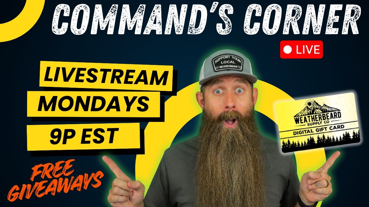 Command's Corner LIVE ft. WeatherBeard - Free GIVEAWAYS!