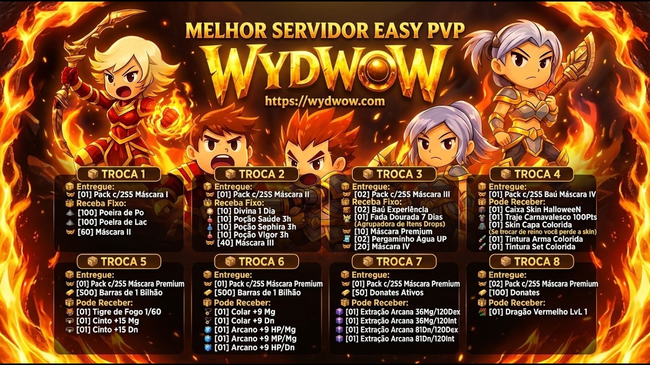 WYD WOW - O MELHOR EVENTO DO SV ESTA ATIVO