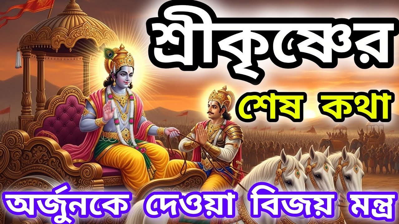 সব ধর্ম ত্যাগ করে আমার স্মরণ নাও—শ্রীকৃষ্ণের অন্তিম শিক্ষা | Krishna Katha @koushiksd
