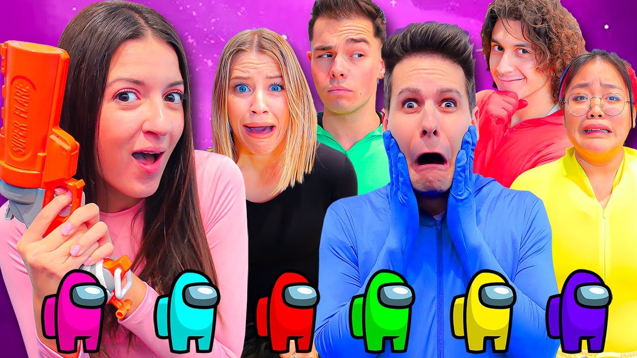 GIOCHIAMO AD AMONG US NELLA VITA REALE AL PARCO GIOCHI CON I NOSTRI AMICI! 🔫