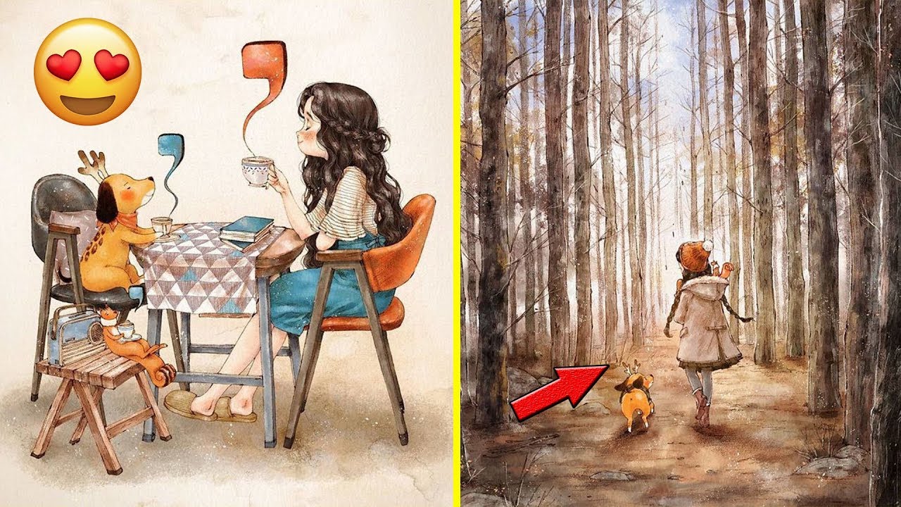 Happiness In Living Alone Revealed In 20+ Illustrations By Korean Artist