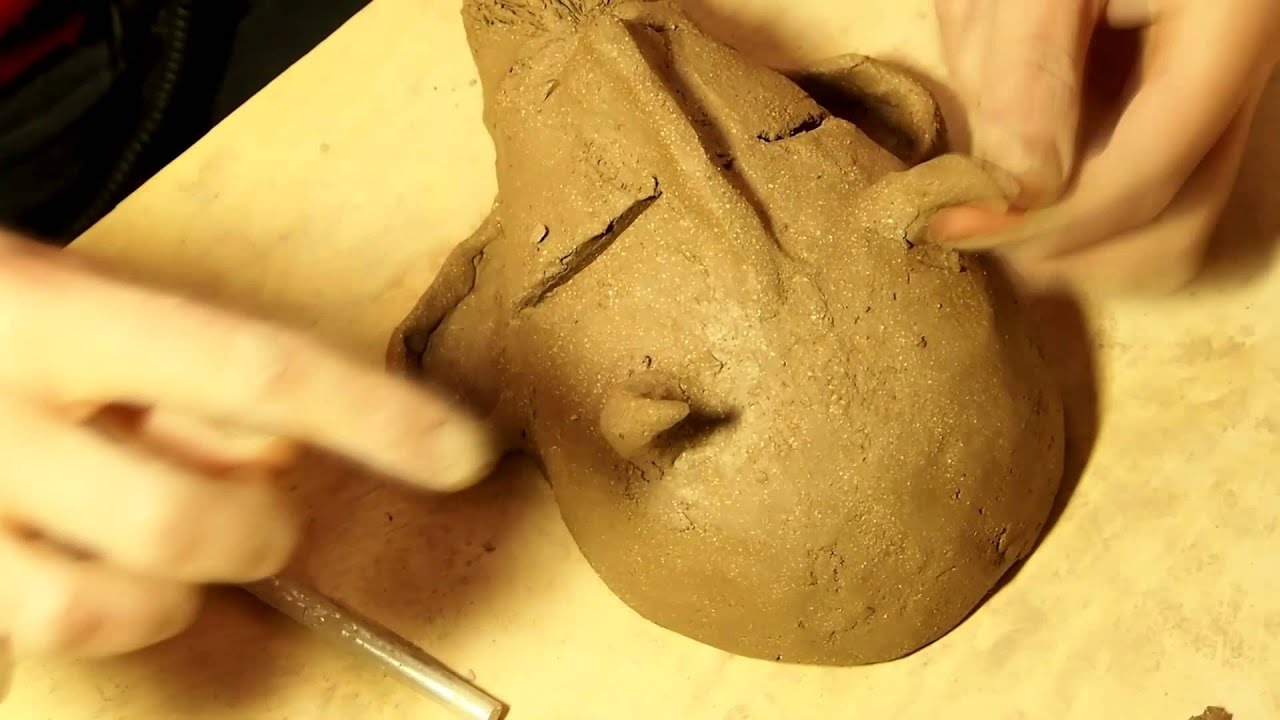 Alistair: a ceramic mask.