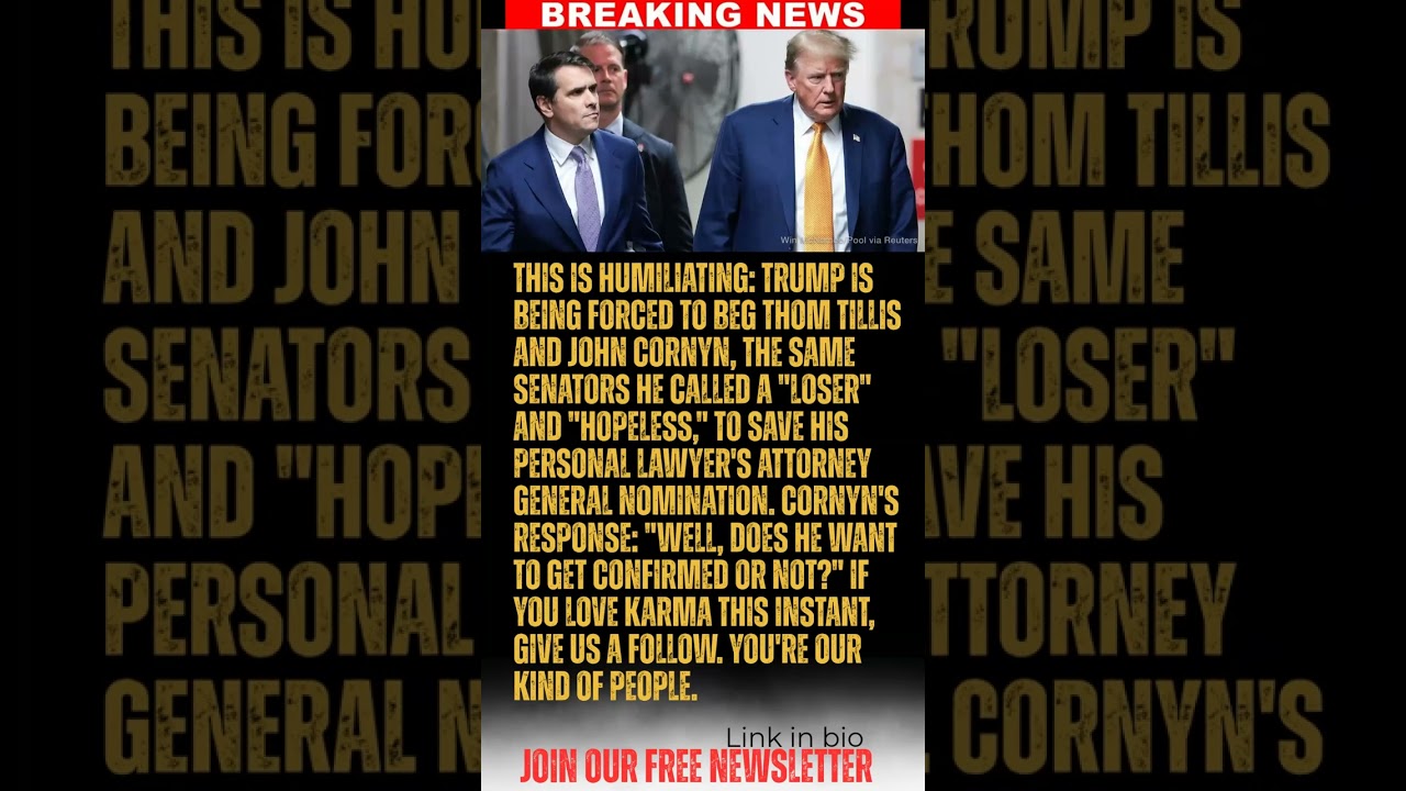 BREAKING: Trump humiliated as he's forced to beg the same Republican senators he called a 