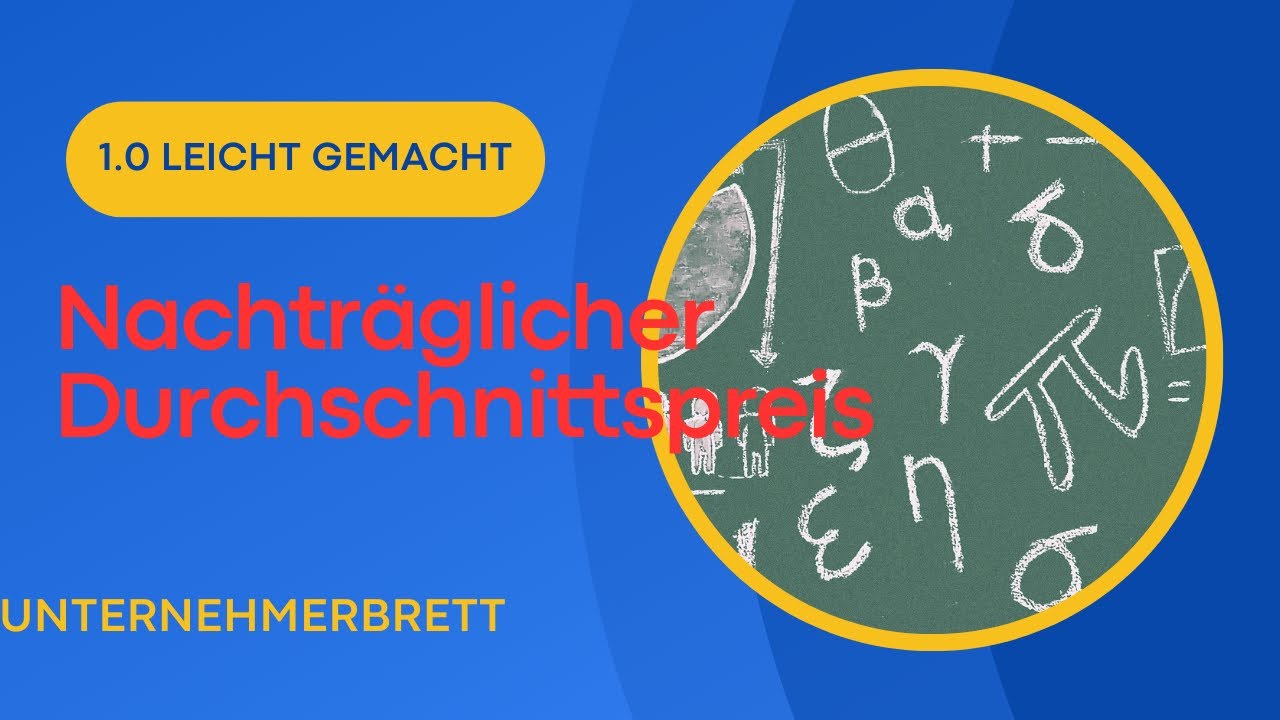 Nachträglicher Durchschnittspreis Bestimmung von Materialkosten Kosten Erlösrechnung