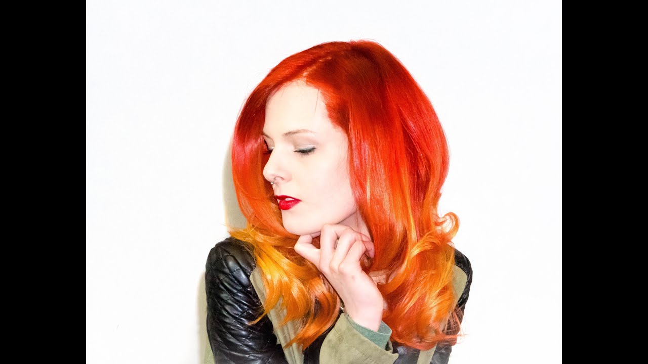 FIRE OMBRE  - COLOR MELTING TECHNIQUE 😍😍😍 HAIR TRENDS