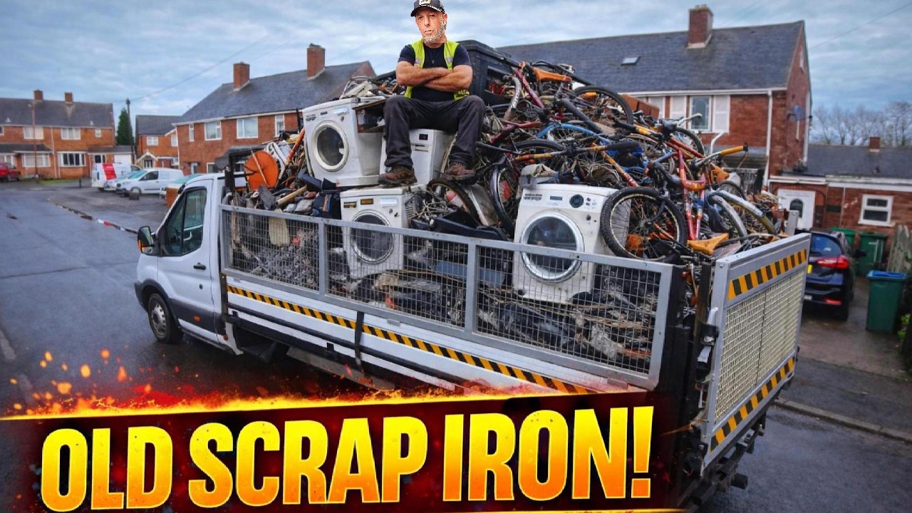 FULL TO THE TOP! Massive uk Scrap Iron Load part 1 #subscribe #scraper