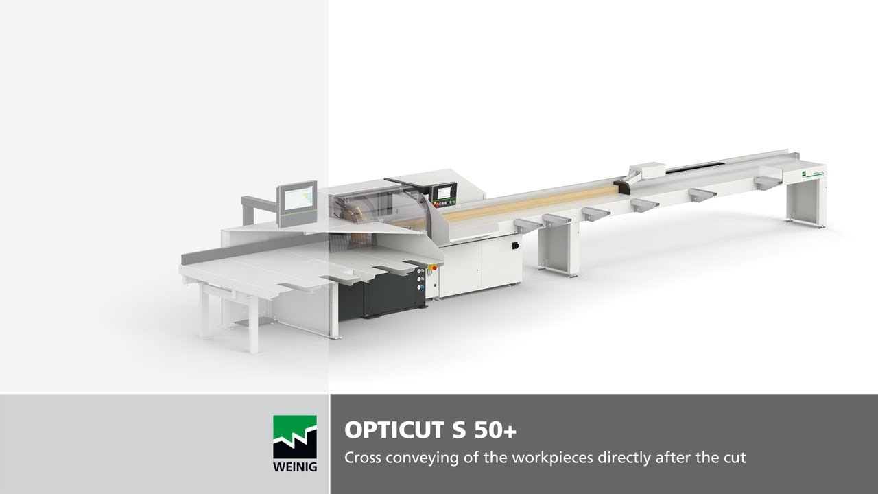 Pushfeed saw OptiCut S 50+ | The cross-cutting system for progressive woodworking companies - WEINIG