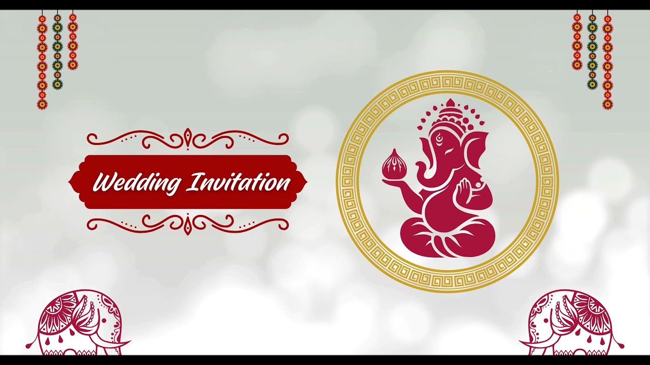 Free Classic Wedding Invitation without Text | Free Download| Free Background  | KM Creative Works