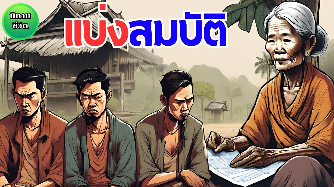 นิทาน แบ่งสมบัติ / เมื่อแม่ต้องแบ่งที่ดินให้ลูกทั้งสามคน แต่ลูกกลับมองว่าแม่ไม่ยุติธรรม