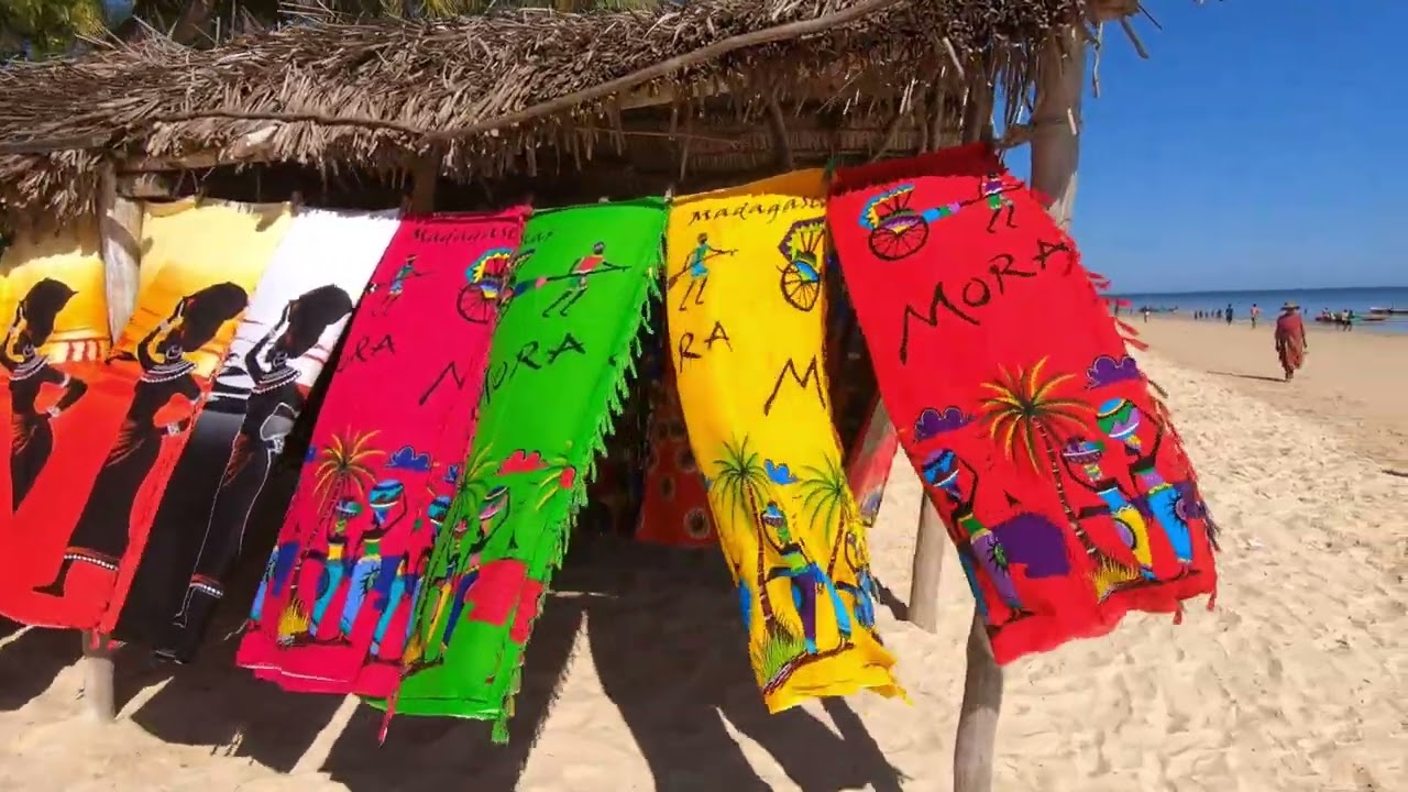 Ifaty Beach, Madagascar. Raw footage 4K