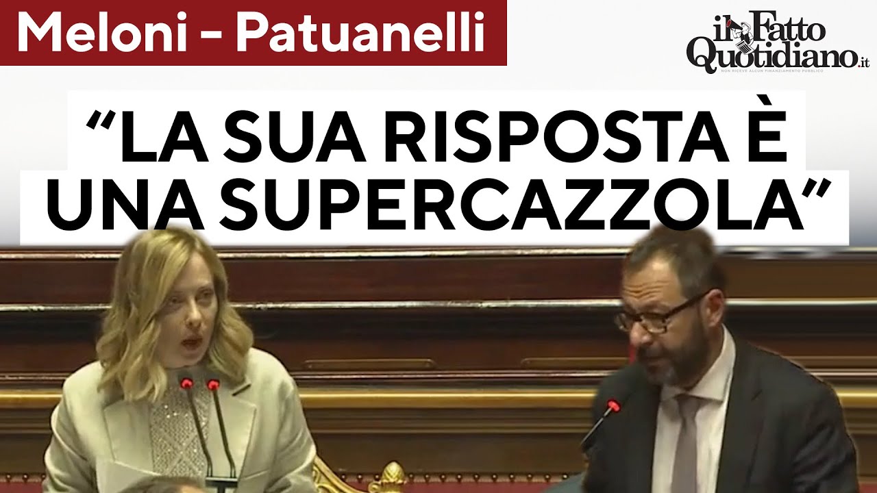 Patuanelli contro Meloni: 