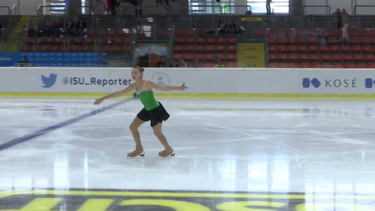 2015 ISU Jr. Grand Prix - Linz  Ladies Free Skate Andjela MILJEVIC SRB