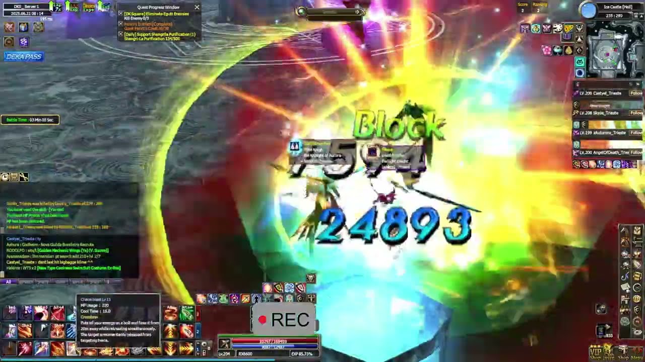 Dekaron Global Dead Front battle(lvl185-209) I wipe out the DeathScyche Guild alone. Hunter RX6600