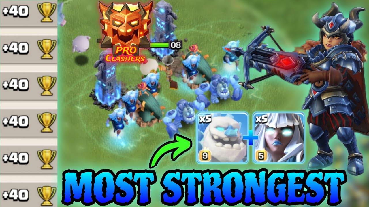 Easy & Strongest Strategy For Ranked Legend League.RC Charge+Buffed E-TITAN With 5 Ice Combo. Army 👇