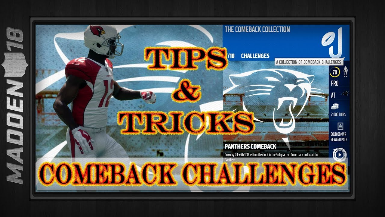 Madden 18 - The Comeback Collection Solo Challenges - Tips & Strategies To Win