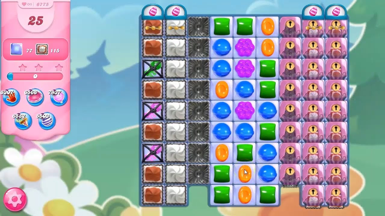 Candy Crush Saga LEVEL 6775 NO BOOSTERS