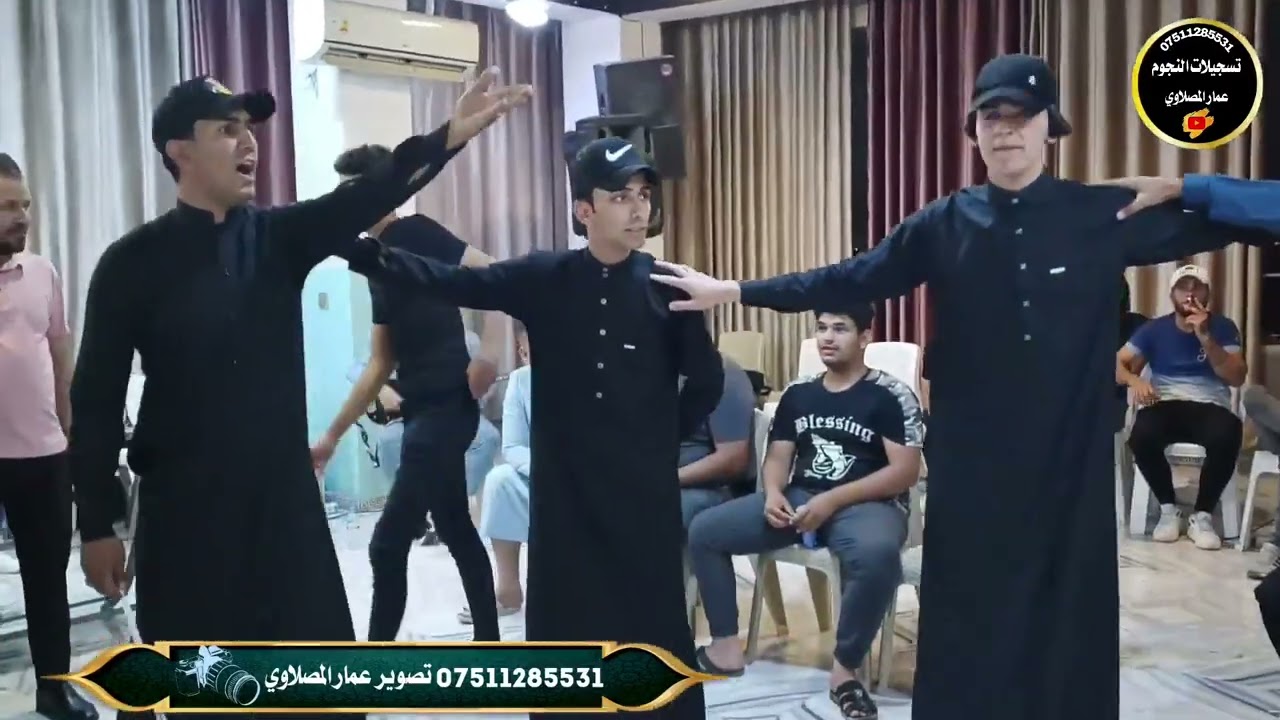 الفنان انمار الفراتي دبكه زواج كرار حيدر الملحاوي المايسترو حمو سنكالي عمار المصلاوي07511285531