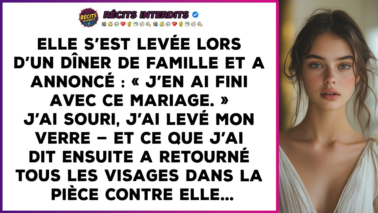 Elle A Annoncé La Fin De Notre Mariage En Plein Dîner, Ce Que J’ai Dit Ensuite A Totalement Fait...