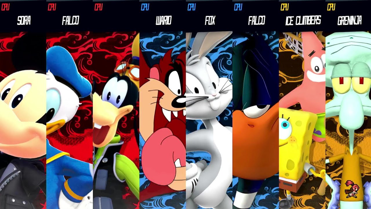 Disney vs Warner Bros vs Nickelodeon - Requested Smash Battle