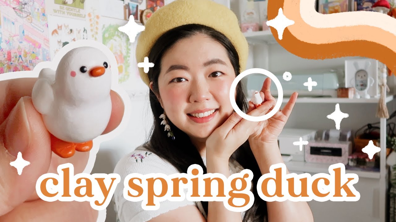 🐥 Miniature Clay Duck (DIY Tutorial) – it’s SO CUTE! 💛⭐️ YeppenHowTo ⭐️