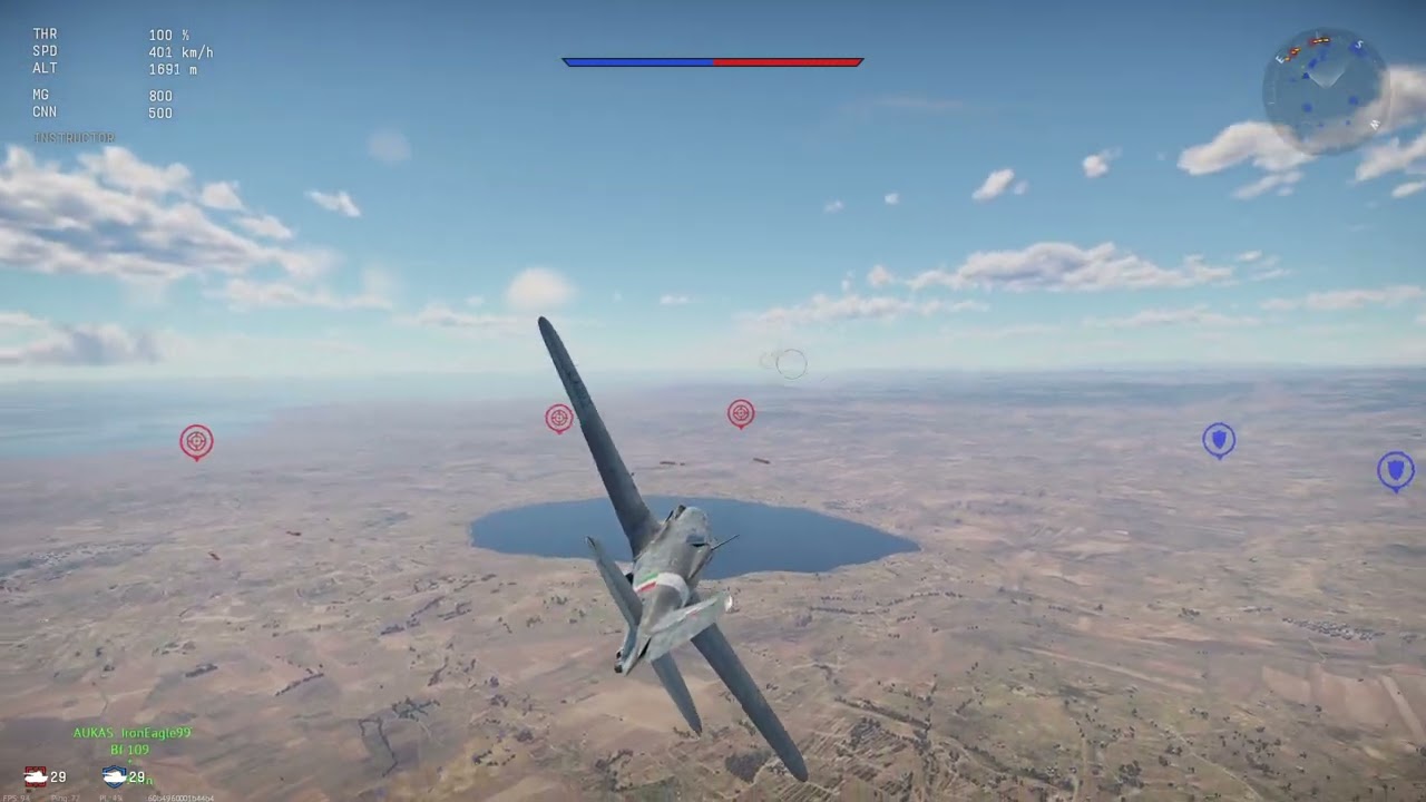 War Thunder 4.7 Experience Italy C205 Serie 3