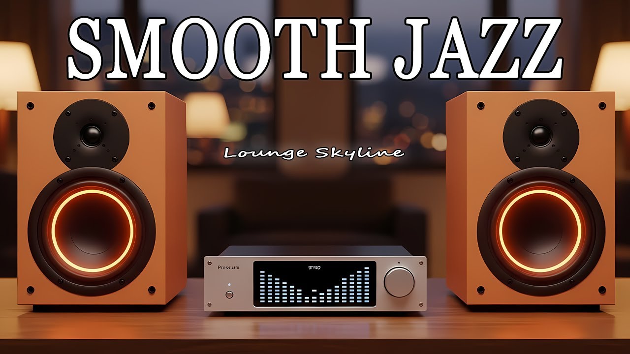 Smooth Jazz Lounge Skyline 🌆 Skyscraper Vibes for Work & Study