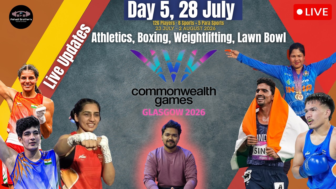 🔴Live : Commonwealth Games 2026 | Athletics, Boxing, Weightlifting, Medal Events | Nirupama Devi