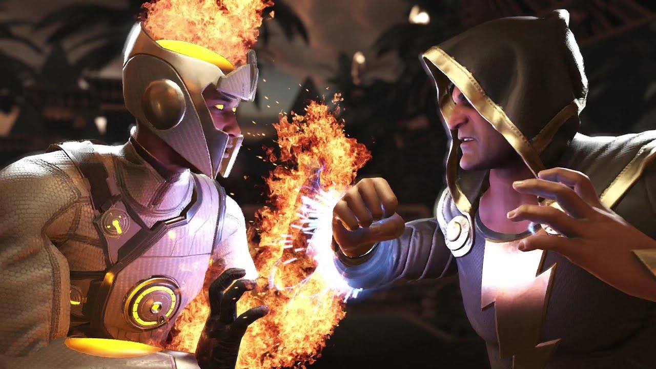 Injustice 2 : Firestorm Vs Black Adam - All Intro/Outros, Clash Dialogues, Super Moves