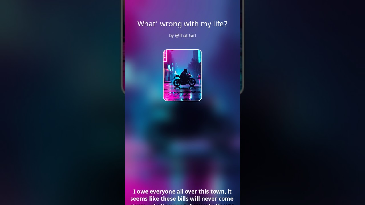 What’s wrong with my life -blues male ￼