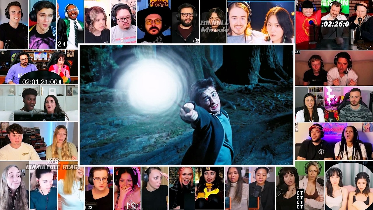 🔥30+ Reactors🔥Harry Potter and the Prisoner of Azkaban BEST SCENES reaction mashup | WATCH ALONG