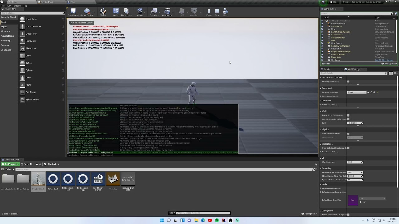 Dev Update: Strider UE4 & Motion Symphony - Foot Locking Node [BETA]