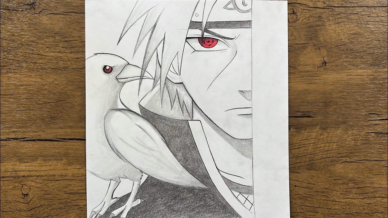 How to Draw Itachi Uchiha Step by Step | Anime Drawing Tutorial for Naruto Fans
