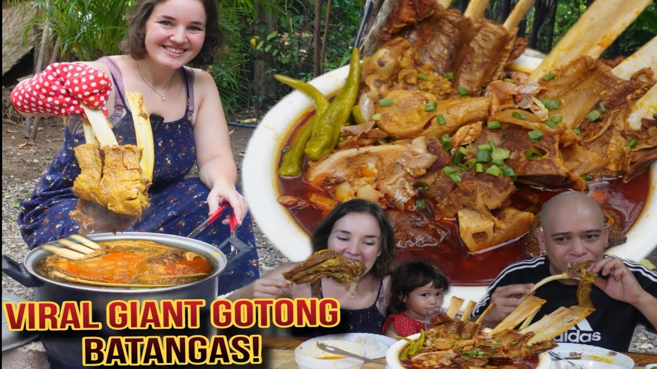 My German Wife Cooked Viral Giant Gotong Batangas.Parang Boto daw ng Dinasour sa laki!