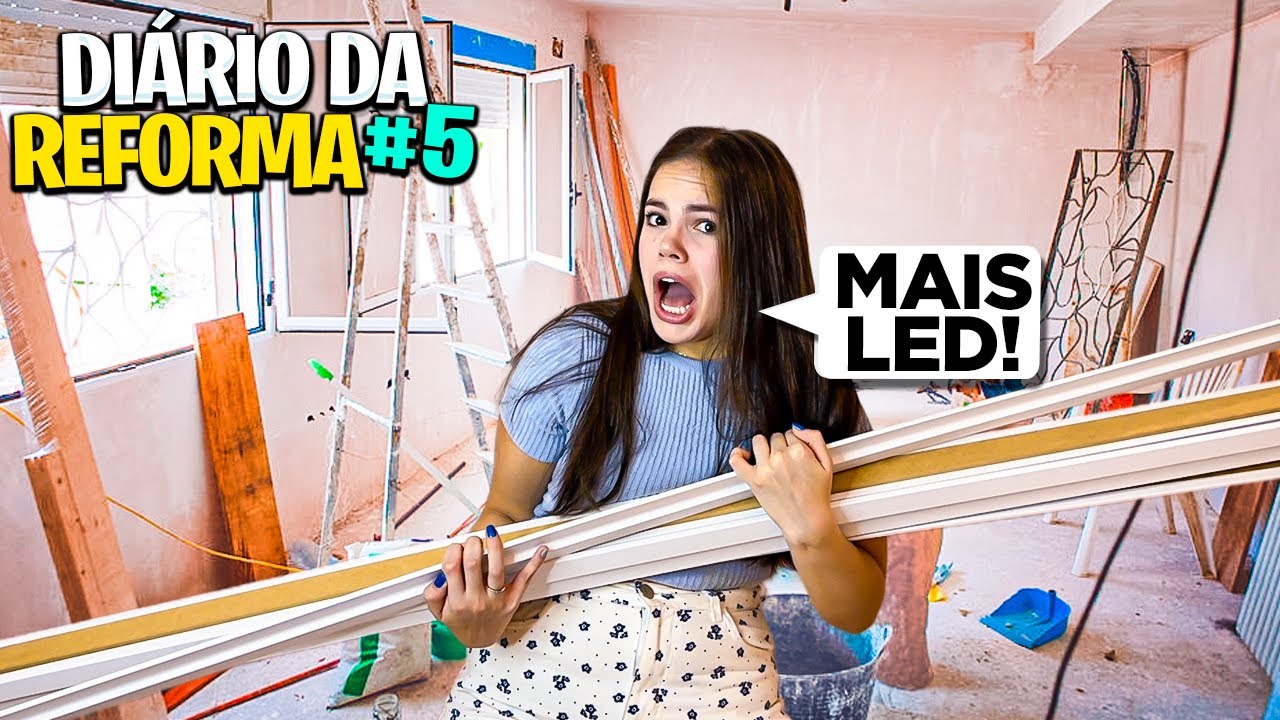 DIÁRIO DE REFORMA #5 - CADEIRAS erradas E LED NA PAREDE!!