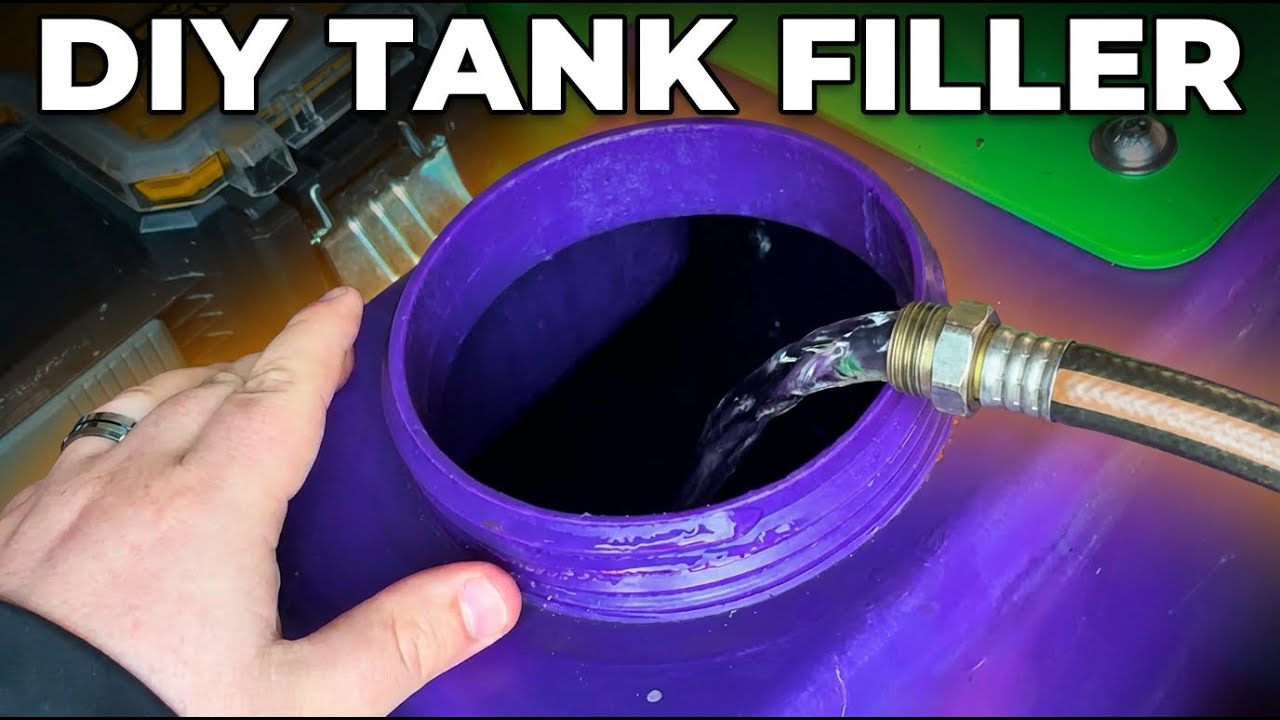 Мойка окон &mdash; как мы наполняем бак для воды в фургоне