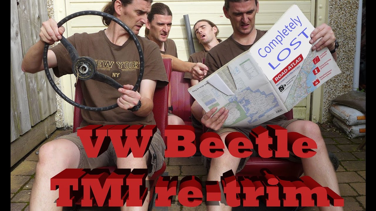 Recovering VW Beetle seats.